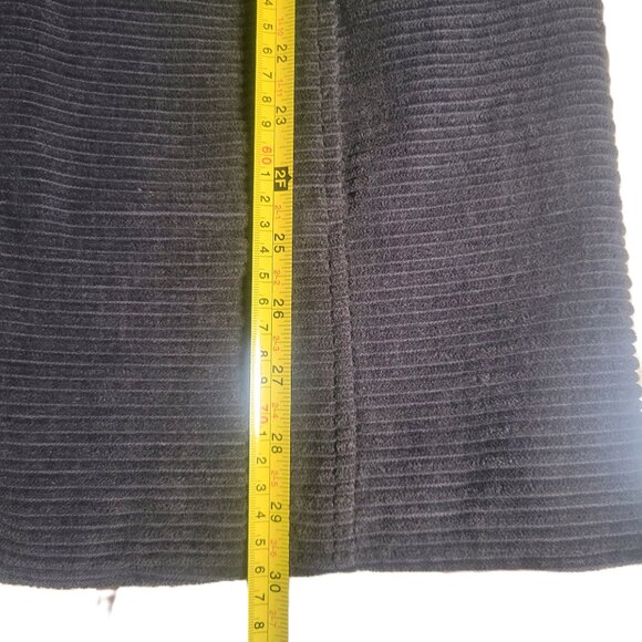 Jones New York Signature Corduroy Gray Button-Up Women's Peacoat - Size S - Picture 13 of 15